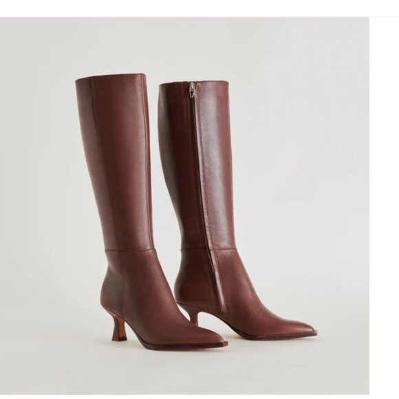 Dolce Vita Auggie Boots Chocolate Leather sz 10 - Picture 1 of 12